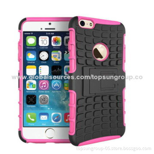 2-in-1 Armor Cases for iPhone 6 with Stent